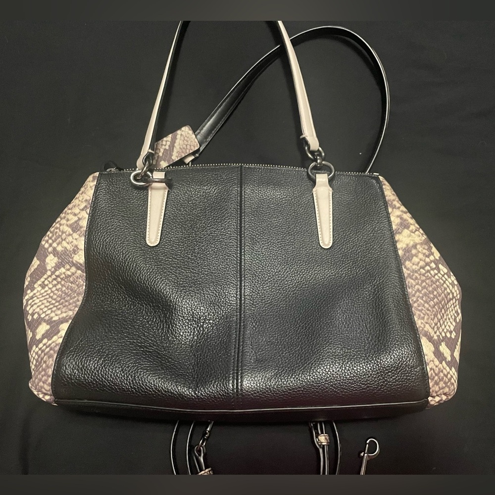 COACH | Color Block Snake Christie Carryall Purse - Picture 4 of 7